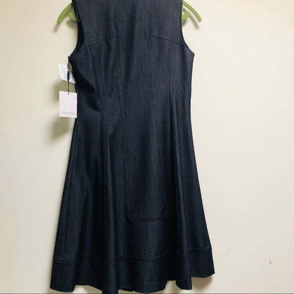 👗 - 👗- Calvin Klein Denim Zippered Front Dress - Picture 8 of 9